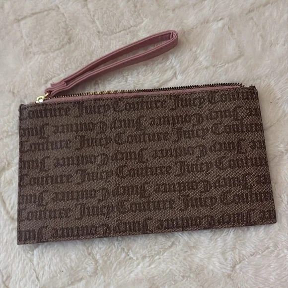 Juicy Couture Brown and Pink Wristlet - Picture 2 of 4